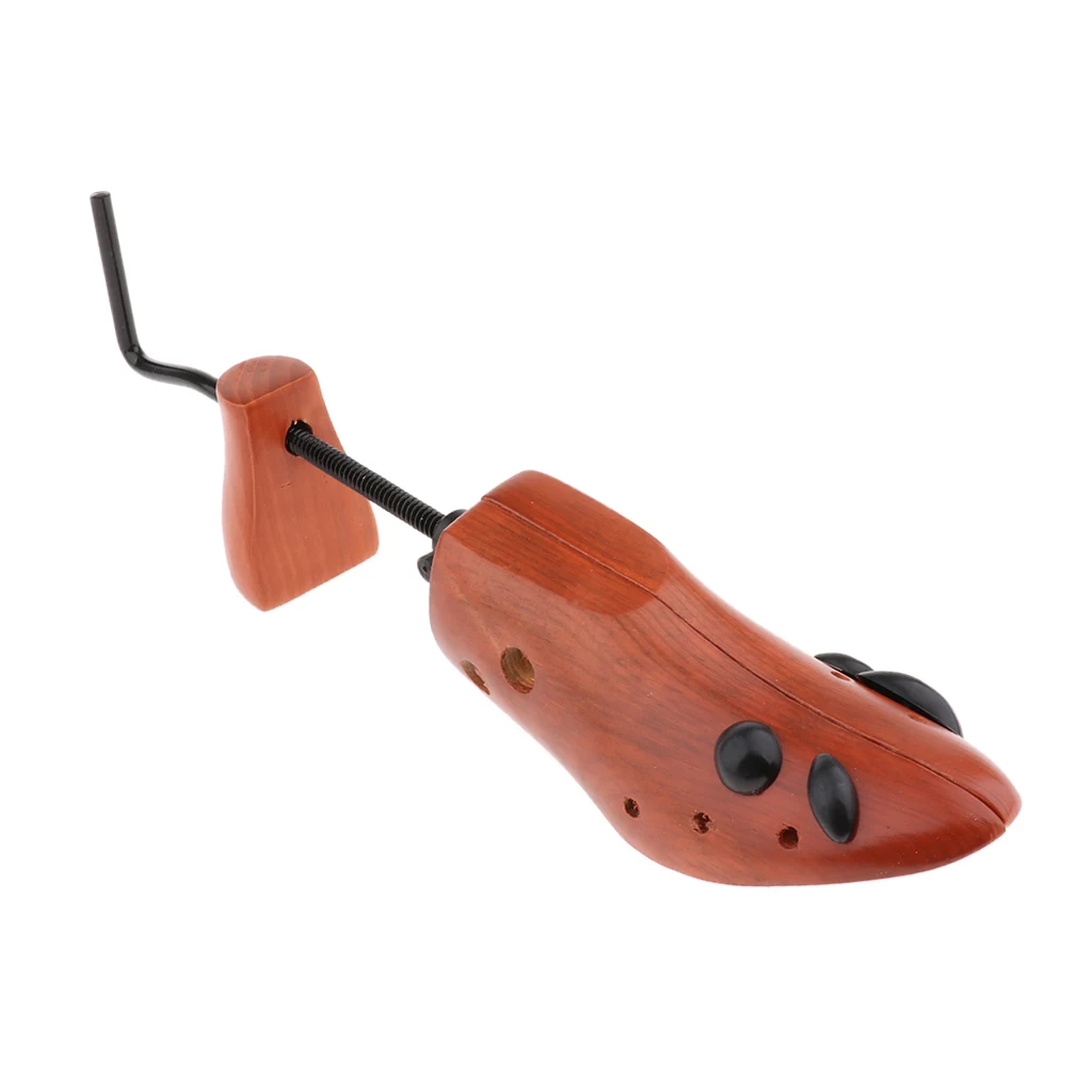 1pc Ladies Men Home Adjustable Two Way Cedar Wood Shoe Tree Stretcher Shaper
