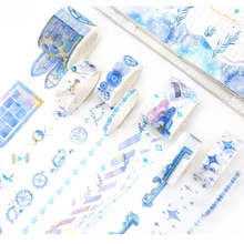 8 шт./упак. с рисунками в китайском стиле(шинуазри) Wistaria лес Сакура кошка Япония набор декоративного скотча васи клейкая лента DIY Скрапбукинг Стикеры этикетки клейкая лента