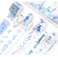 8 개/갑/팩 chinoiserie wistaria forest 사쿠라 고양이 일본 washi 테이프 세트 접착 테이프 diy scrapbooking 스티커 라벨 마스킹 테이프(China)