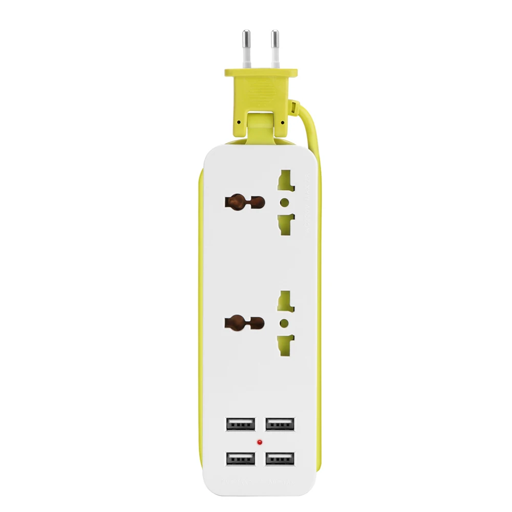 

EU/US/UK Plug Extension Socket Outlet Portable Travel Power Strip Surge Protector With 4 USB 5V 2A Output) Smart Charger Wall