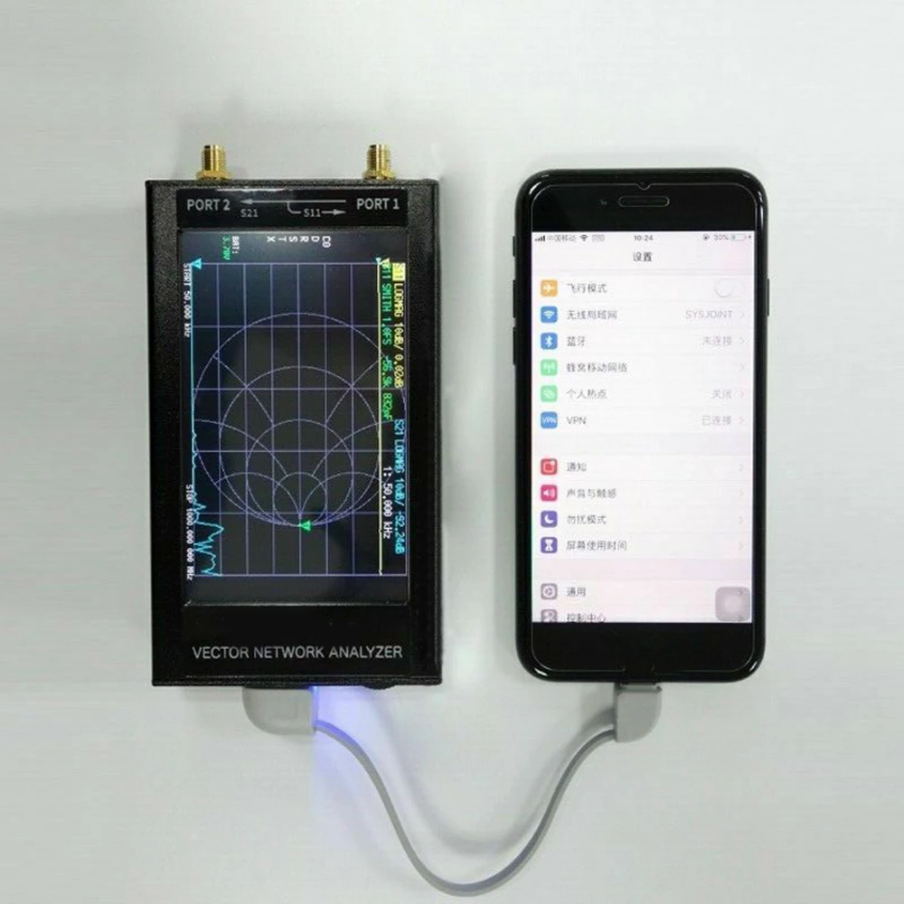 

50KHz-1000MHz NanoVNA-F 4.3in LCD Display HF VHF UHF VNA Vector Network Analyzer Analyzer Built-in Battery