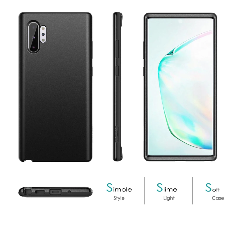 Грандевер 2 в 1 мягкий чехол для samsung Galaxy Note10 Plus задняя крышка противоударный полный защитный чехол для samsung Galaxy Note10