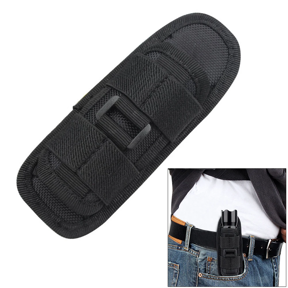 

NEW 360 Degrees Rotatable Flashlight Pouch Holster Flashlight Holster Belt Carry Case Holder Nylon Used To Liberate Flashlight