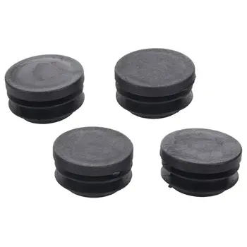 

21.5mm x 35mm Black Plastic Blanking End Caps Round Tube Insert Bung 4 Pcs