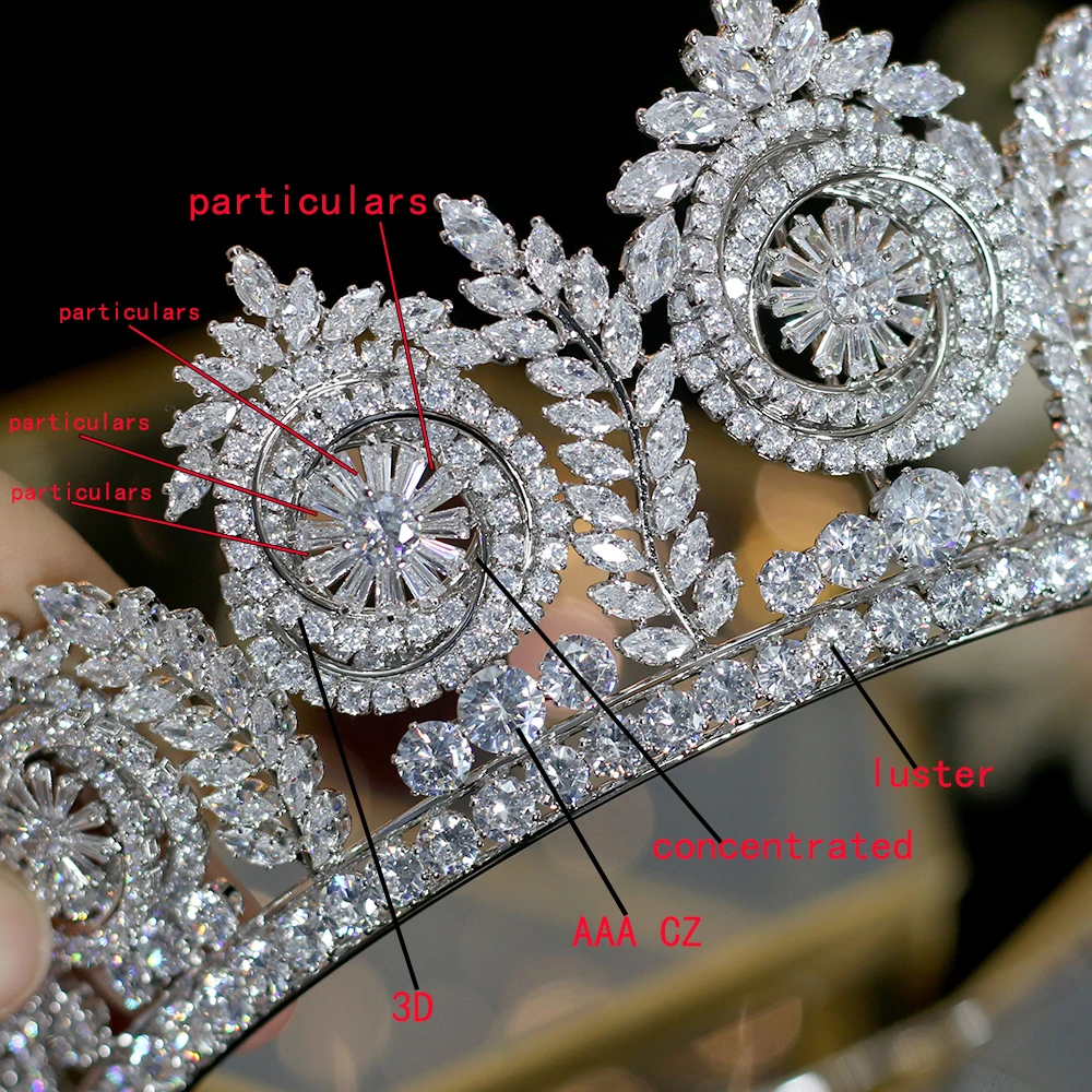 2020 new European wedding hair accessories bride crown wedding dress accessories Tiaras