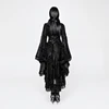 PUNK RAVE Lolita Women Loose Profile Lace Dresses Soft Satin Fabric Independent Waist Seal Flocking Printing Modern Kimono ► Photo 3/6