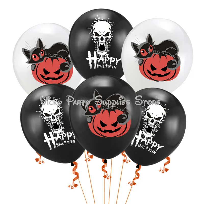Helloween тыква кошка вечерние ринка 12 дюймов воздушный шар призрак Фестиваль сцена