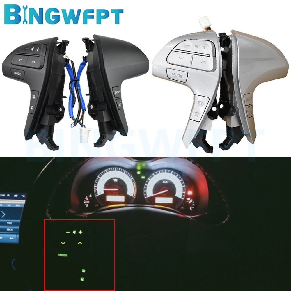 

84250-0E120 автомобильный кнопочный переключатель управления звуком на руль для TOYOTA HILUX /CAMRY /HIGHLANDER /INNOVA /VIGO /COROLLA