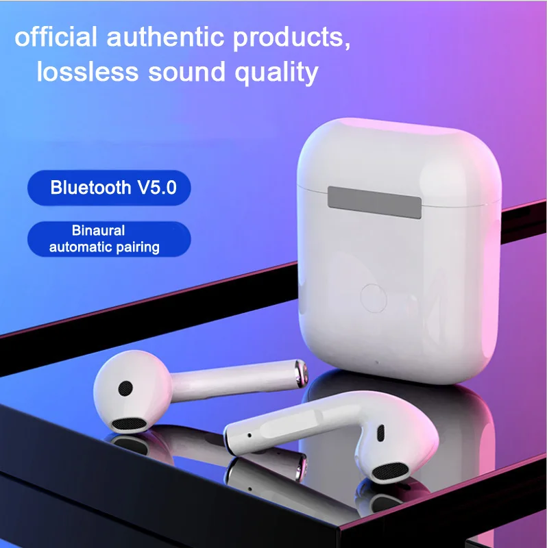 Tws wireless headset bluetooth 5.0 sport headphones with microphone best for i7s i12 i9s for xiaomi huawei android