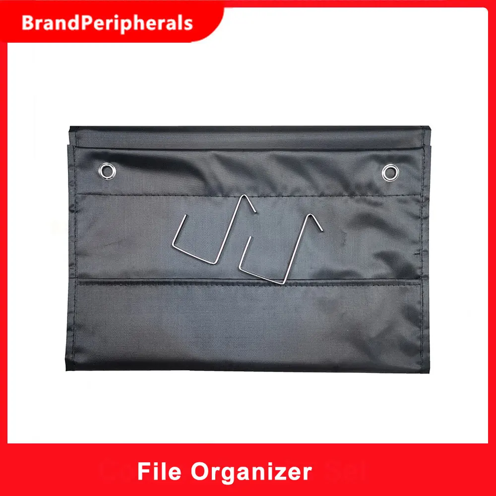 Hanging Wall File Organizer Large 5 Pockets Storage Pocket Chart with 2 Hangers Folder Holder Document Organizer for Office