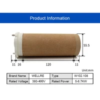 TYP38B4 102.108  380-440V 5-6.7KW ceramic heating element /ceramic heater for hot air heater LE5000 TYP5000 2