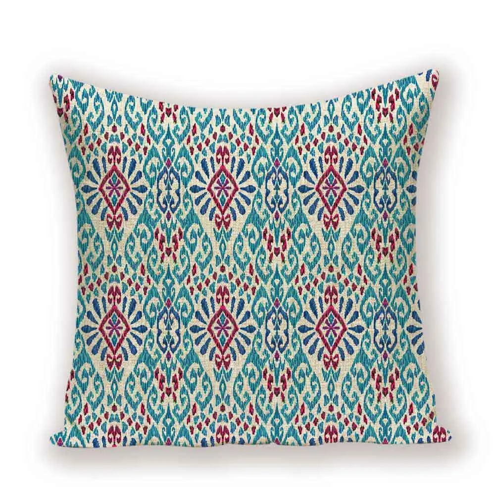 Декоративные наволочки с абстрактными полосками, геометрические клетчатые наволочки для подушек, льняные наволочки для дивана - Цвет: L1361-9