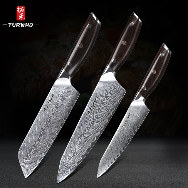 Best Professional Chef knives Japanese Kitchen knives with sandwood handle