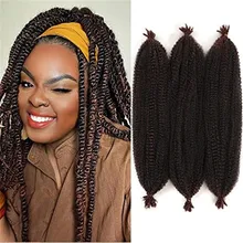 

Marley Braids Ombre Soft Afro Hair Synthetic Crochet Braiding Hair 24Inch Kinky Twist Hair Extensions For Women Alibaby