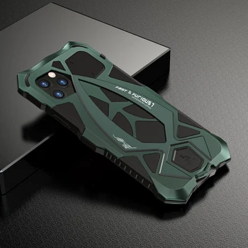 

for iPhone 11 Pro Max Case Cover Luxury Hard Metal Soft TPU Hybrid 360 Full Protection Shockproof Armor Phone Case for iPhone 11