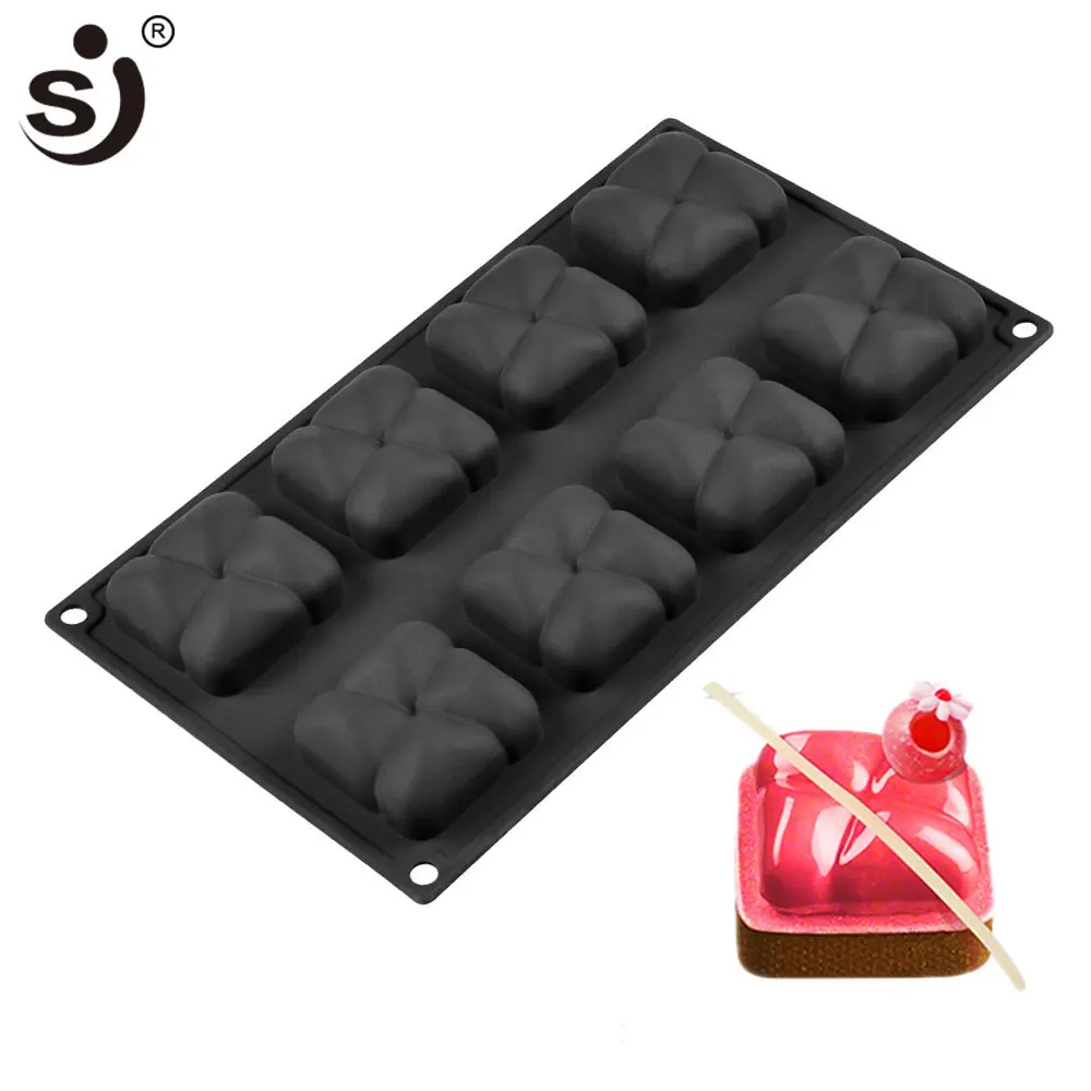 

SJ Silicone Mold Cake Mousse Brownie Chocolate Cake Decorating Tool Cake Baking Tools