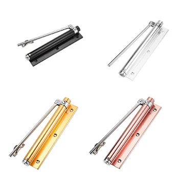 

Automatic Door Self-Closing Hinge Mute Easy to Rebound No Slotting Punching Free Door Closer,Heavy Duty Adjustable Door Closer B