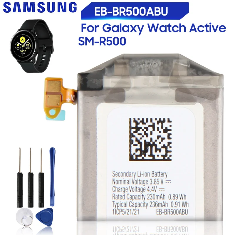 

Original Replacement Battery EB-BR500ABU For Samsung Galaxy Watch Active SM-R500 Genuine Battery 236mAh