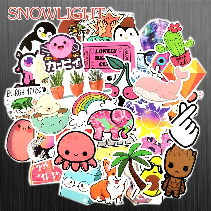 10/30/50 pcs/pack Retro Cartoon Animal Holiday Style Sticker Graffiti Travel For DIY Luggage Laptop Skateboard Car Sticker