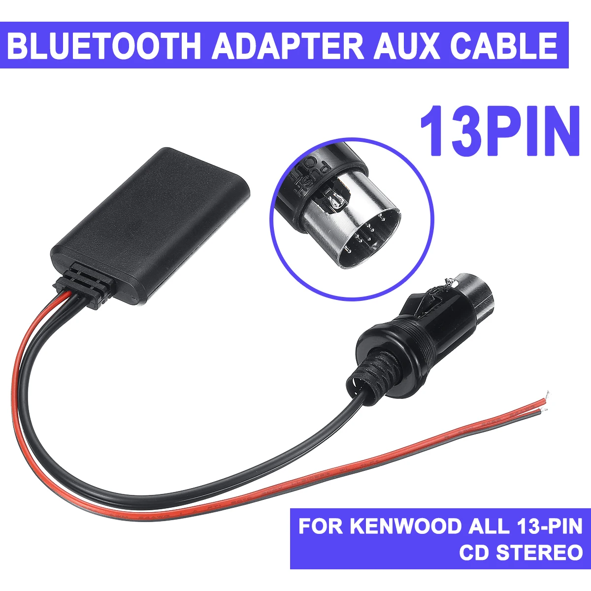 Аудио Aux кабель адаптер приемник для всех автомобилей Kenwood bluetooth модуль 13