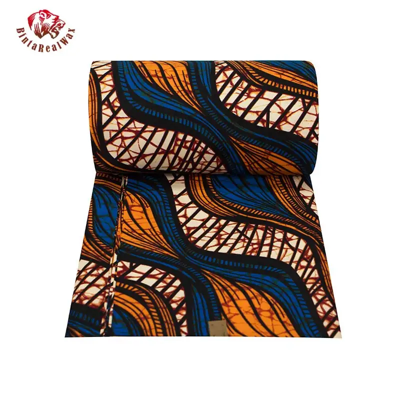 Анкара африканская ткань из полиэстера с восковой печатью африканская ткань Анкара для шитья 6 ярдов/партия африканская ткань для вечерние платья FP6233