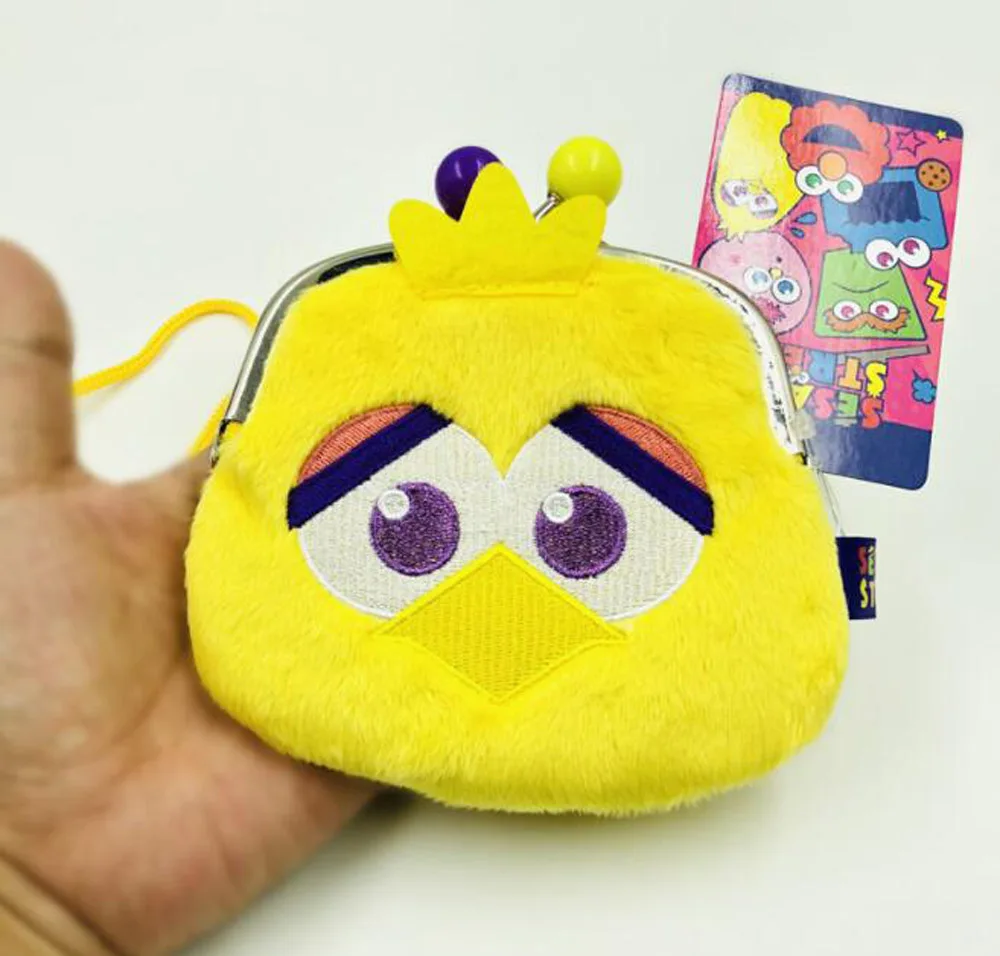 Big Bird 5 стилей Улица Сезам Элмо Печенья Монстр большая птица Оскар Abby Cadabby 10X12 см плюшевая сумка на плечо Монета Сумка мягкие игрушки в розницу - Цвет: Big Bird