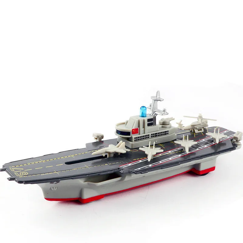 Изысканный ETI-1504 эскорт warship сплав модель, Моделирование звука и света сзади силы детский военный корабль - Цвет: ETI-1506