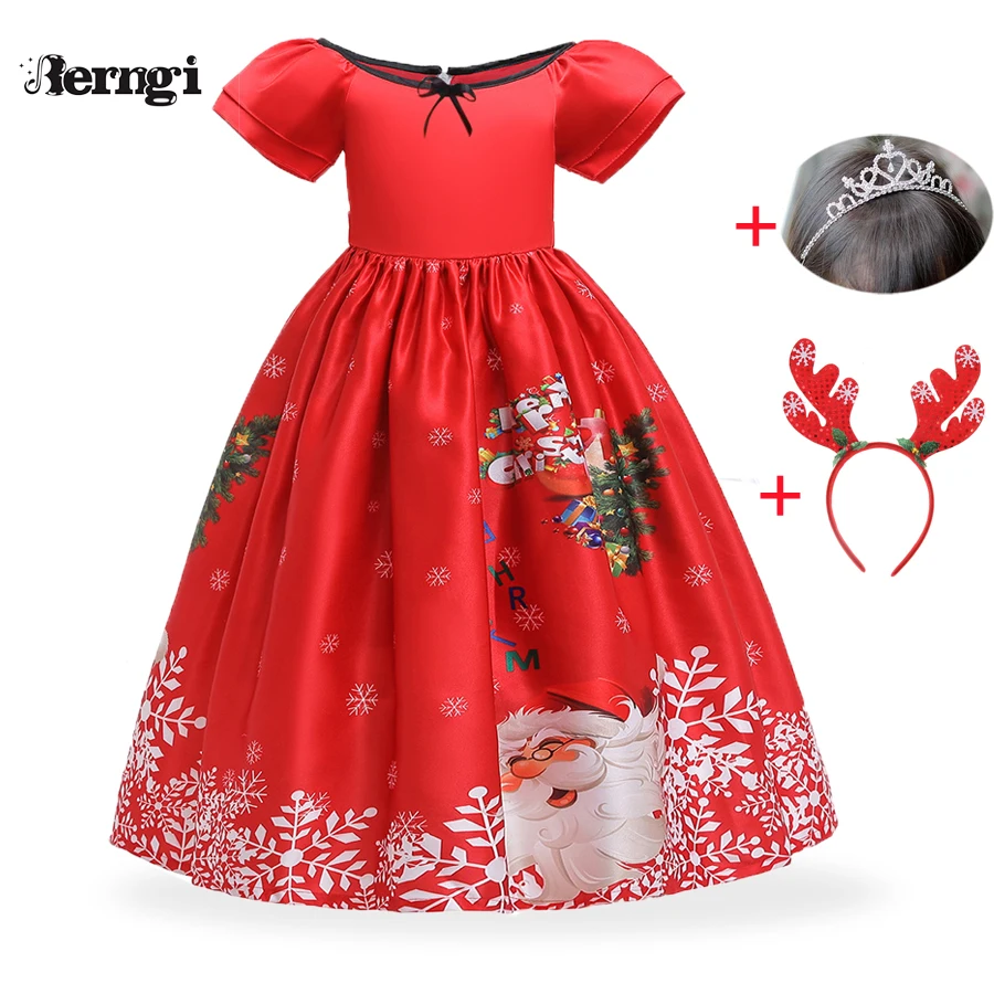 Платье для девочек рождественские детские платья для девочек, вечерние элегантные платья принцессы для девочек, свадебное платье, одежда для детей 3, 6, 8, 14 лет