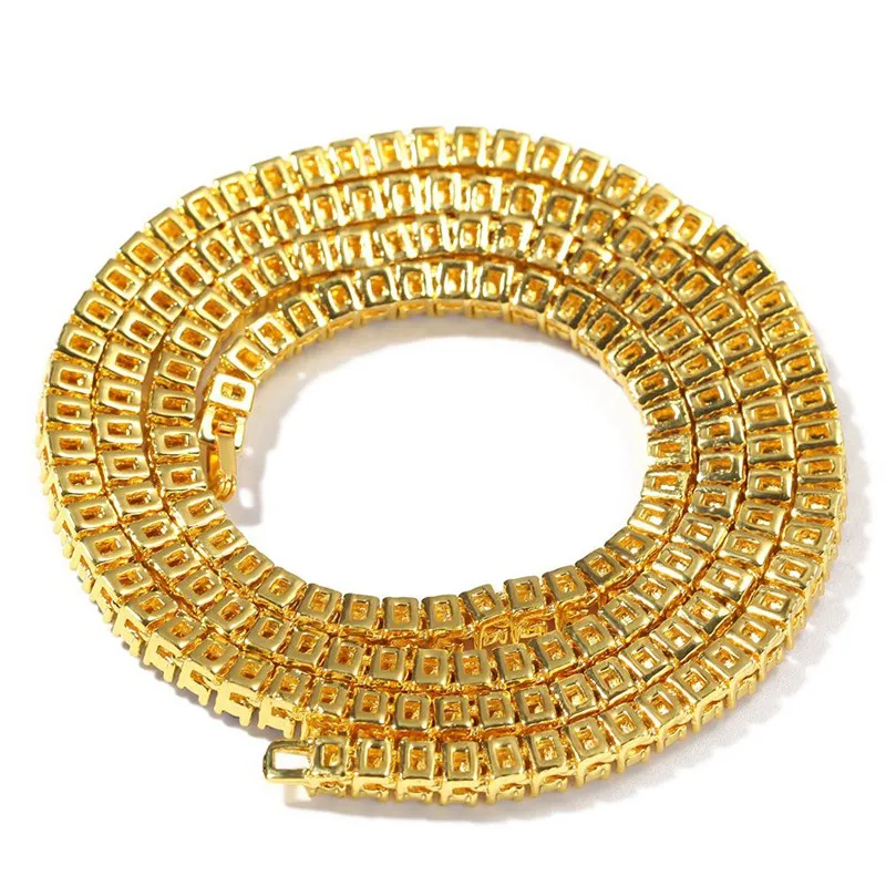 Elegant Dazzling Colorful CZ Diamonds Choker Necklace Luxury Rhinestones Tennis Chain Necklace For Women Crystal Jewelry Gift