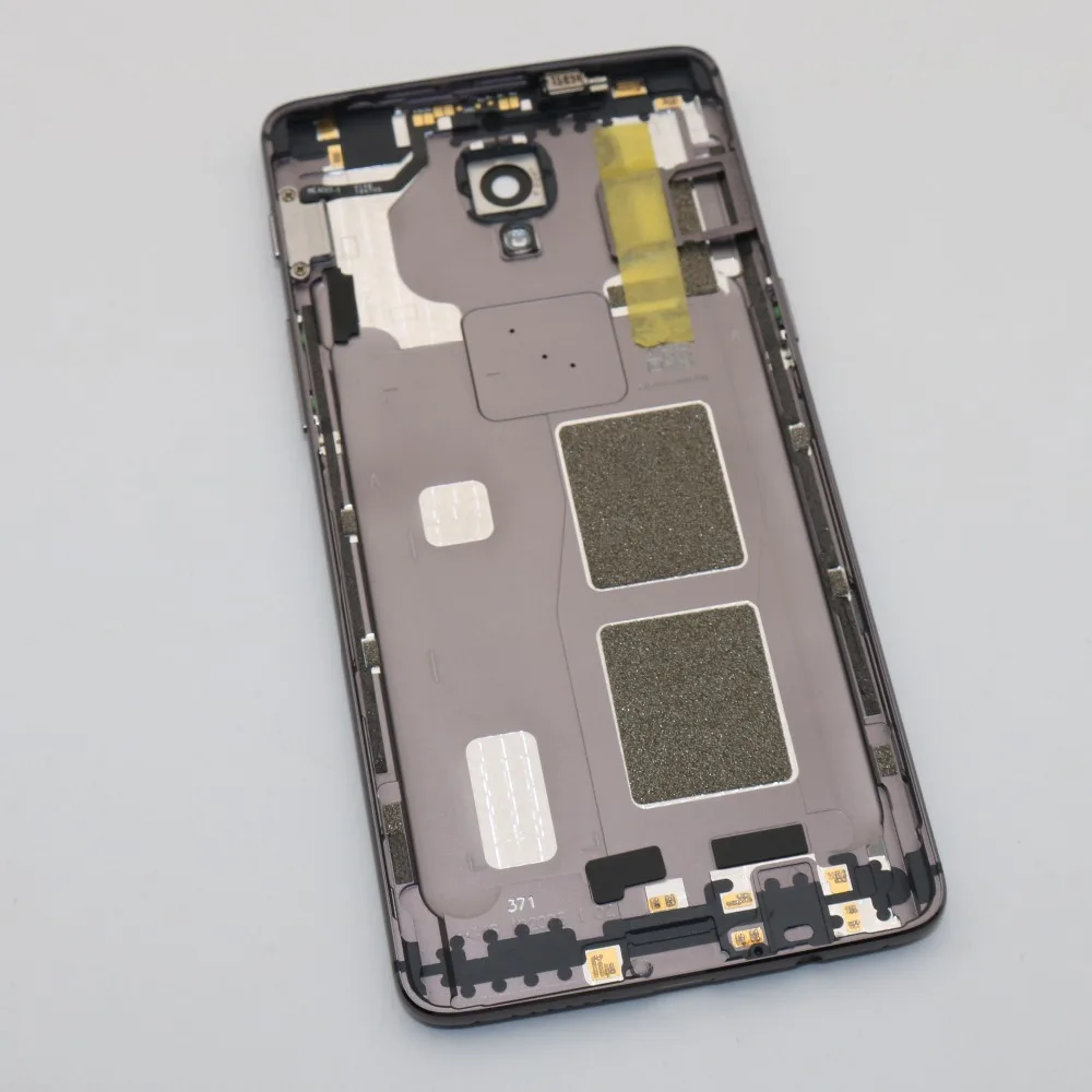 ONEPLUS 3 3T Металлическая Задняя крышка корпуса, запасная задняя крышка батарейный чехол слот для карт/стекло объектива/Боковая кнопка, 2 цвета