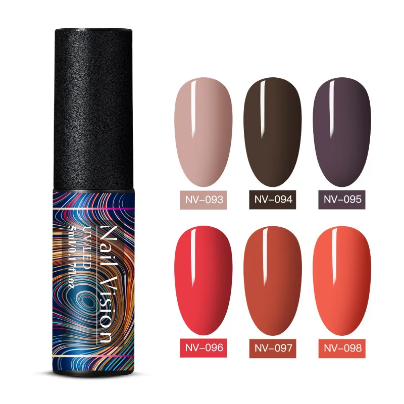 ZH08819 Nail Vision 5 мл Цветной Гель-лак набор для ногтей Гибридный Гель-лак Полупостоянный впитывающий УФ Гель-лак для ногтей DIY Дизайн ногтей Гель-лак - Цвет: ZH08819