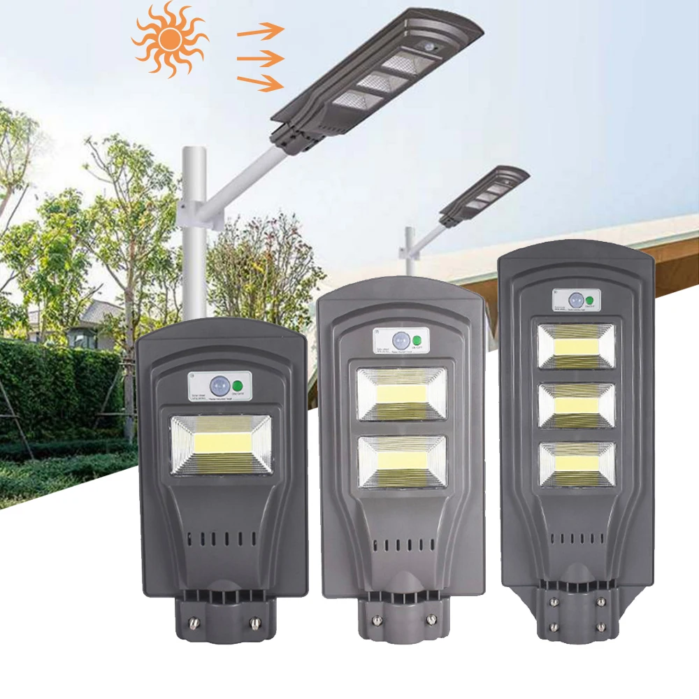 

Solar LED Street Light Waterproof LED Wall Lamp 20W/40W/60W Radar PIR Moion Sensor Security for Outdoor Garden Yard Flood Lamp