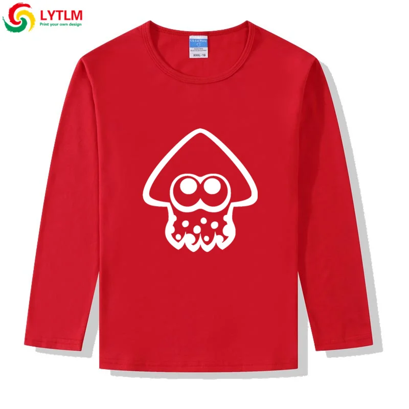 LYTLM/детская футболка белые футболки с кальмаром футболка Осьминог Детская рубашка с длинными рукавами для девочек, roupa infantil Menina, для маленьких мальчиков и девочек