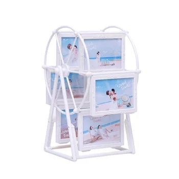 

360 Degree Rotation Ferris Wheel Photo Frame Romantic Unassembled DIY Pictures Frame Home Windmill Decor
