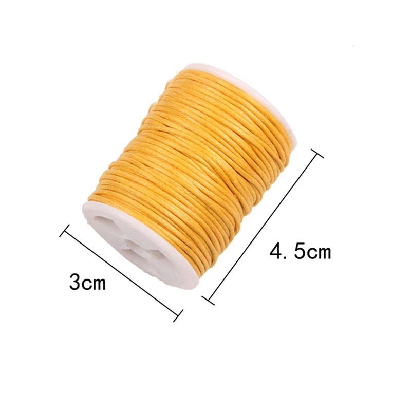Рулон вощёный шнурок Корейский ручной работы 10 шт. полиэфирный шнур нить бисер