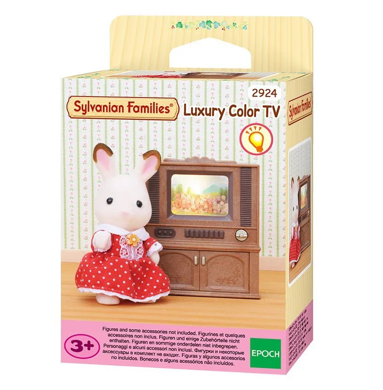 Sylvanian Families игрушка лес роскошный ТВ покрытие девушки игровой дом модель комнаты мебель аксессуары 4264