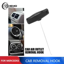Car Auto 18cm Air Outlet Pulling Hook Remover for Gauges Dashboard Air Outlet Removal Hook for Mercedes-Benz Audi Repair