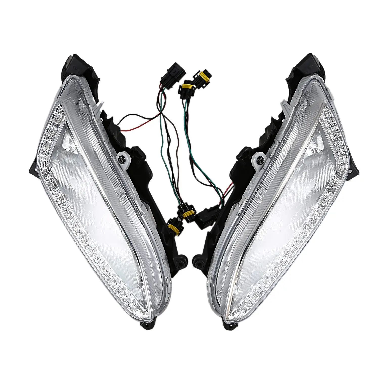 

LED DRL Daytime Running Light Fog Lamp 12V Car Running Lights for Hyundai Santa Fe IX45 2013 2014 2015