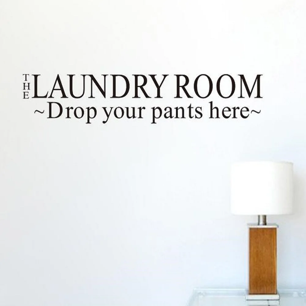 

Laundry Room Washroom Waterproof Wall Sticker creative Decal Washing Machine Bathroom Stickers 8106