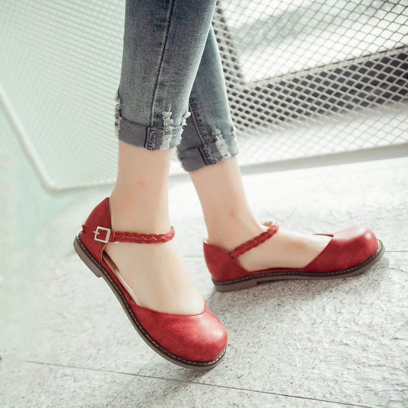 ballerina shoes with ankle strap