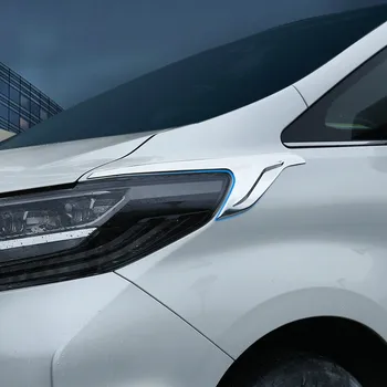 

ABS Chrome Front Head Light Headlight Lamp Cover Trim Molding Frame For 2016-2019 Toyota Alphard AH30 Car Accessories