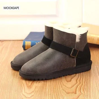 

In 2019, China's highest quality men's snow boots, real sheepskin, 100% natural wool, classic buckled men's shoes, free delivery