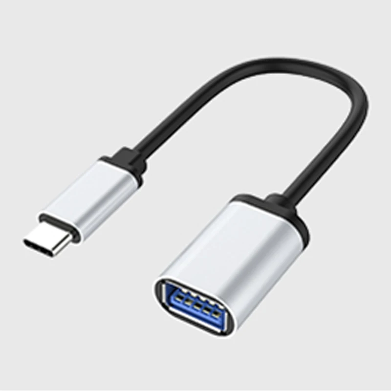 USB C OTG USB кабель 3,0 адаптер типа OTG c OTG для samsung galaxy s8 s9 HUAWEI P20 mate10 pro Macbook USB OTG для мыши клавиатуры - Цвет: Серебристый