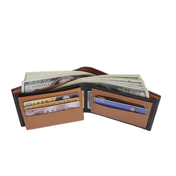 

Fashion 2019 Men Wallet with Coin Bag Zipper Small Money Purses Mini Wallet New Design Dollar Slim Purse Money Clip Man Wallet