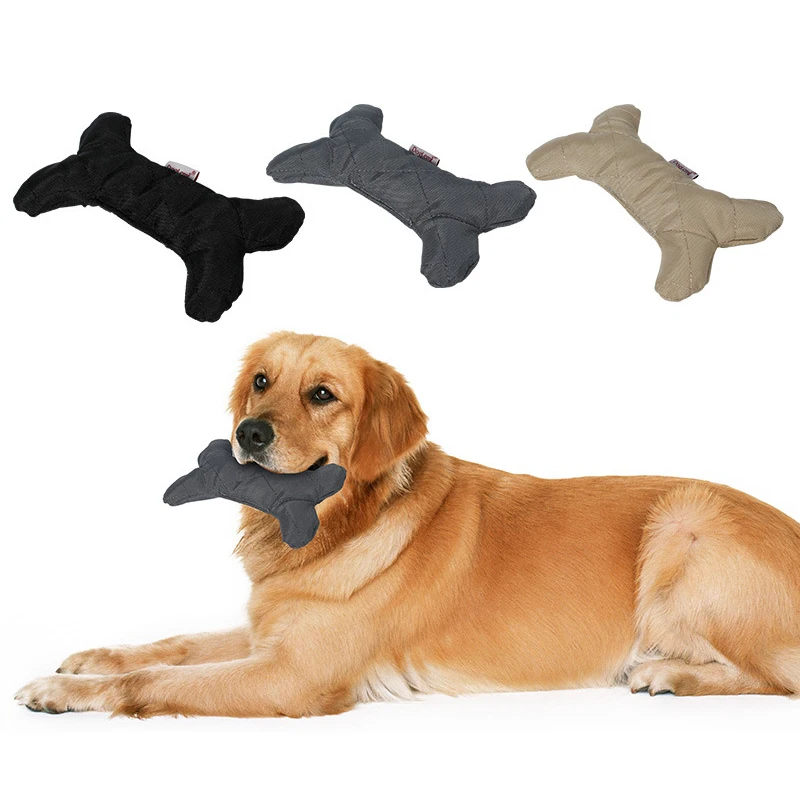 Pet Bite Resistant Squeaky Chew Toy Cotton Padded Bone Molar Toy For Medium And Large Dog Puppy toys