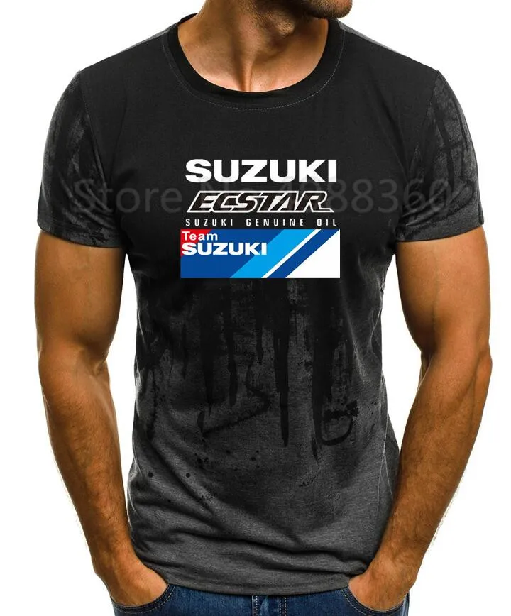 MOTO Andrea Iannone 29 мотоциклетная футболка для Suzuki Team ecstar Мужская футболка Летняя футболка мотор синий/черный - Цвет: 7