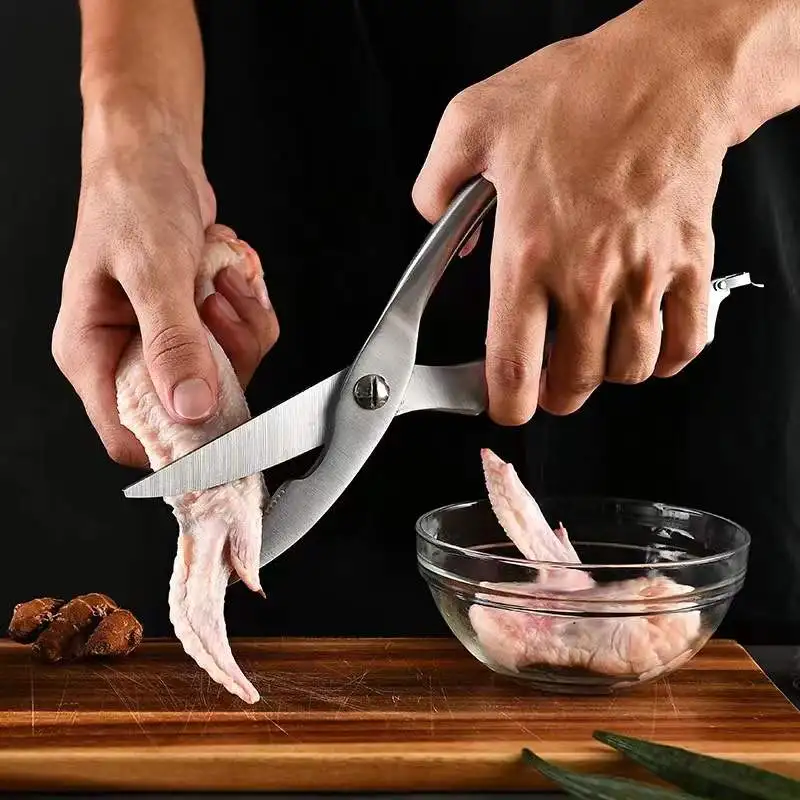 Stainless Steel Kitchen Scissors Cutter  Stainless Steel Knife Board -  Kitchen - Aliexpress