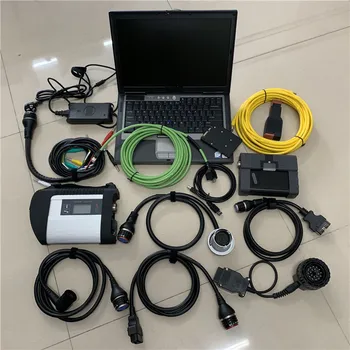 

super 2in1 mb star c4 and for b-mw icom A2 with software 2020.09v SSD 1tb installed in laptop D630 diagnostic pc ready use