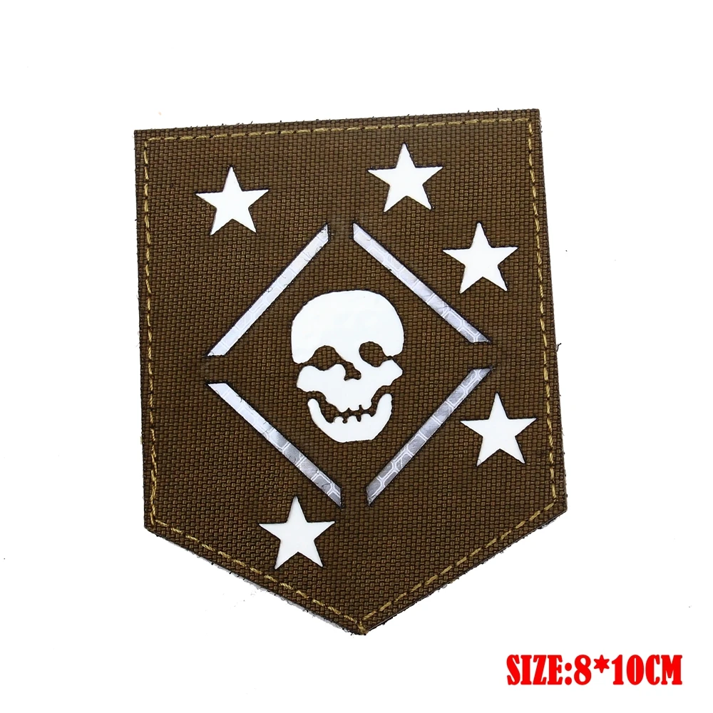 TSNK военные энтузиасты патч армейский Тактический Boost боевой знак "USMC/MARSOC/ODA" Лазерная резка версия - Цвет: TAN