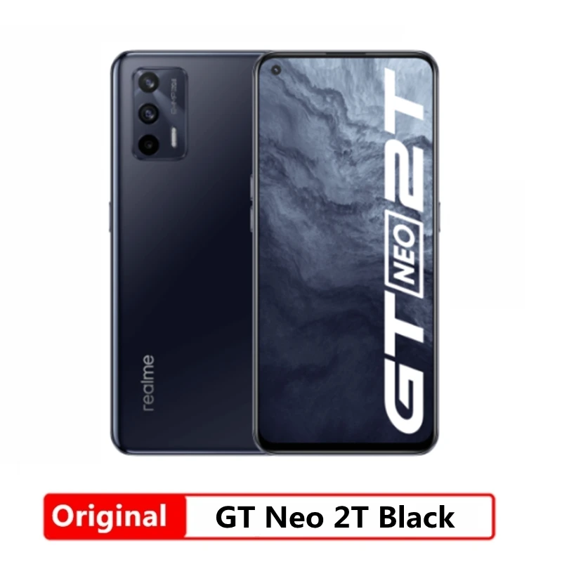 New realme GT Neo 2T 5G Smart Phone MTK Dimensity 1200 AI 6.43'' 120Hz 65W Super Dart Charge 64MP Main Camera NFC Google Play 8gb ddr4 8GB RAM